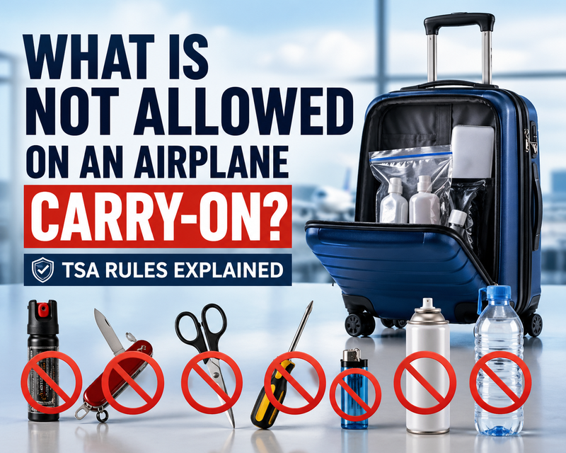 What Is Not Allowed on an Airplane Carry-On? TSA Rules Explained