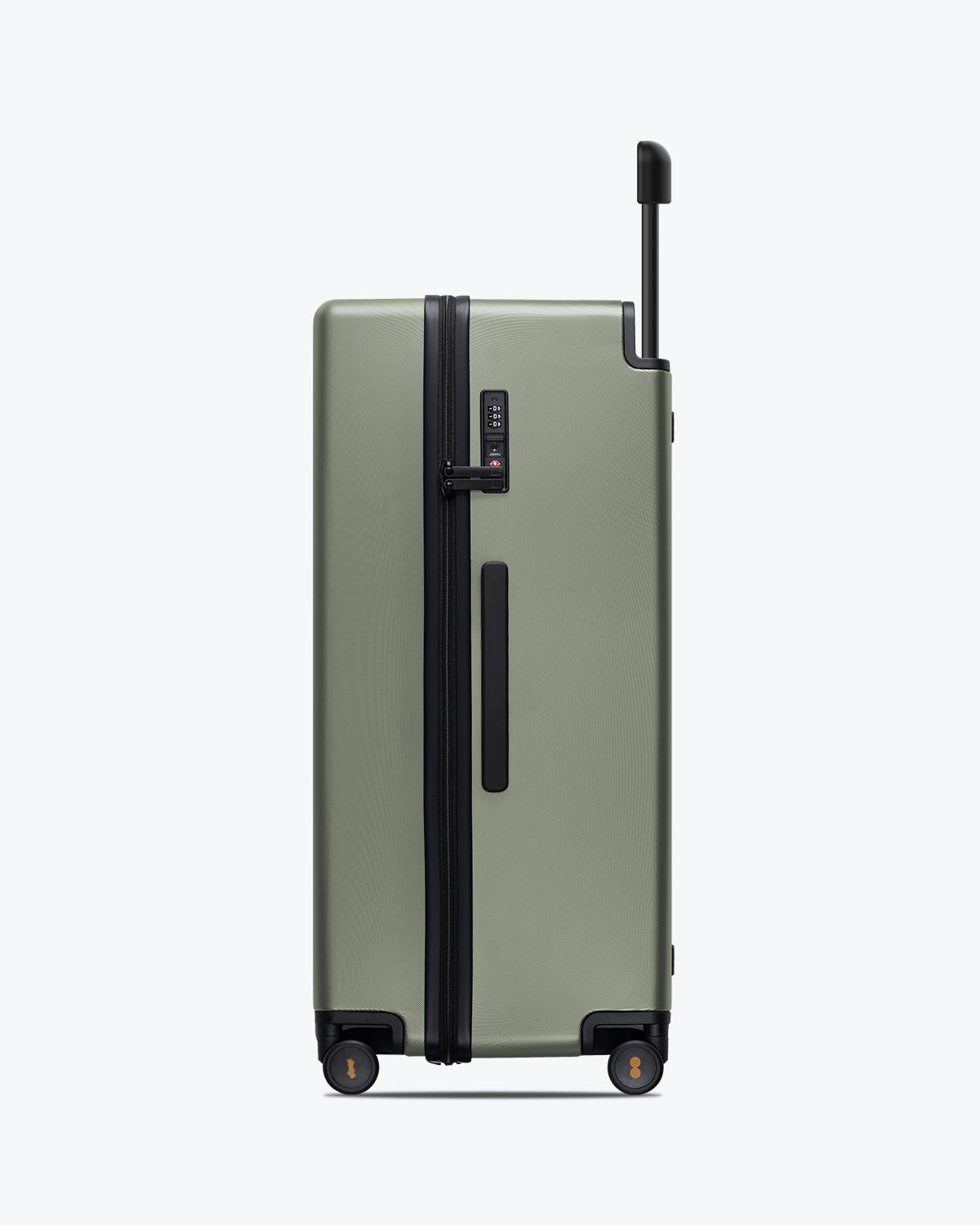 Voyageur Checked 28'' Darkolive suitcase side view