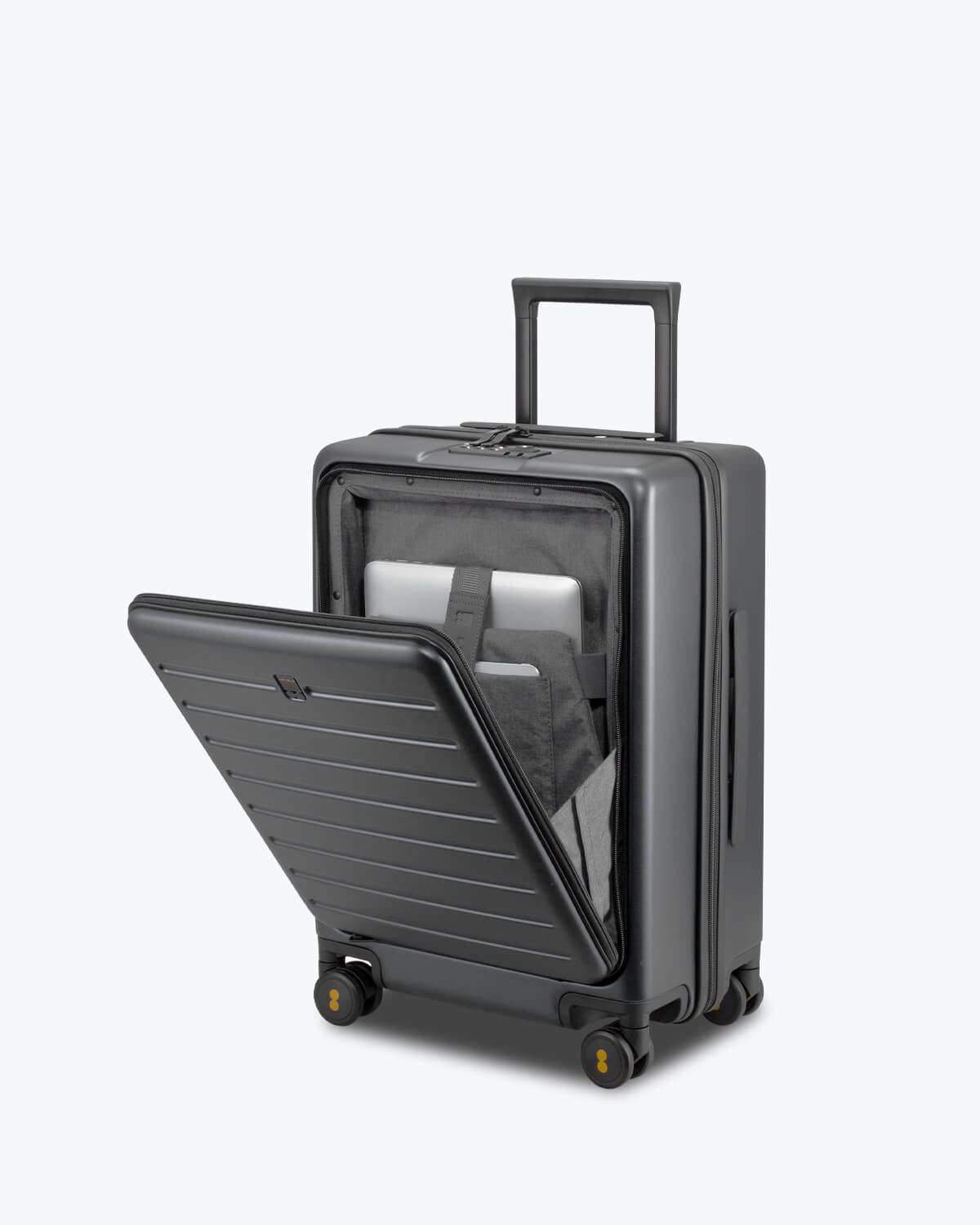 black luggage pocket for laptop