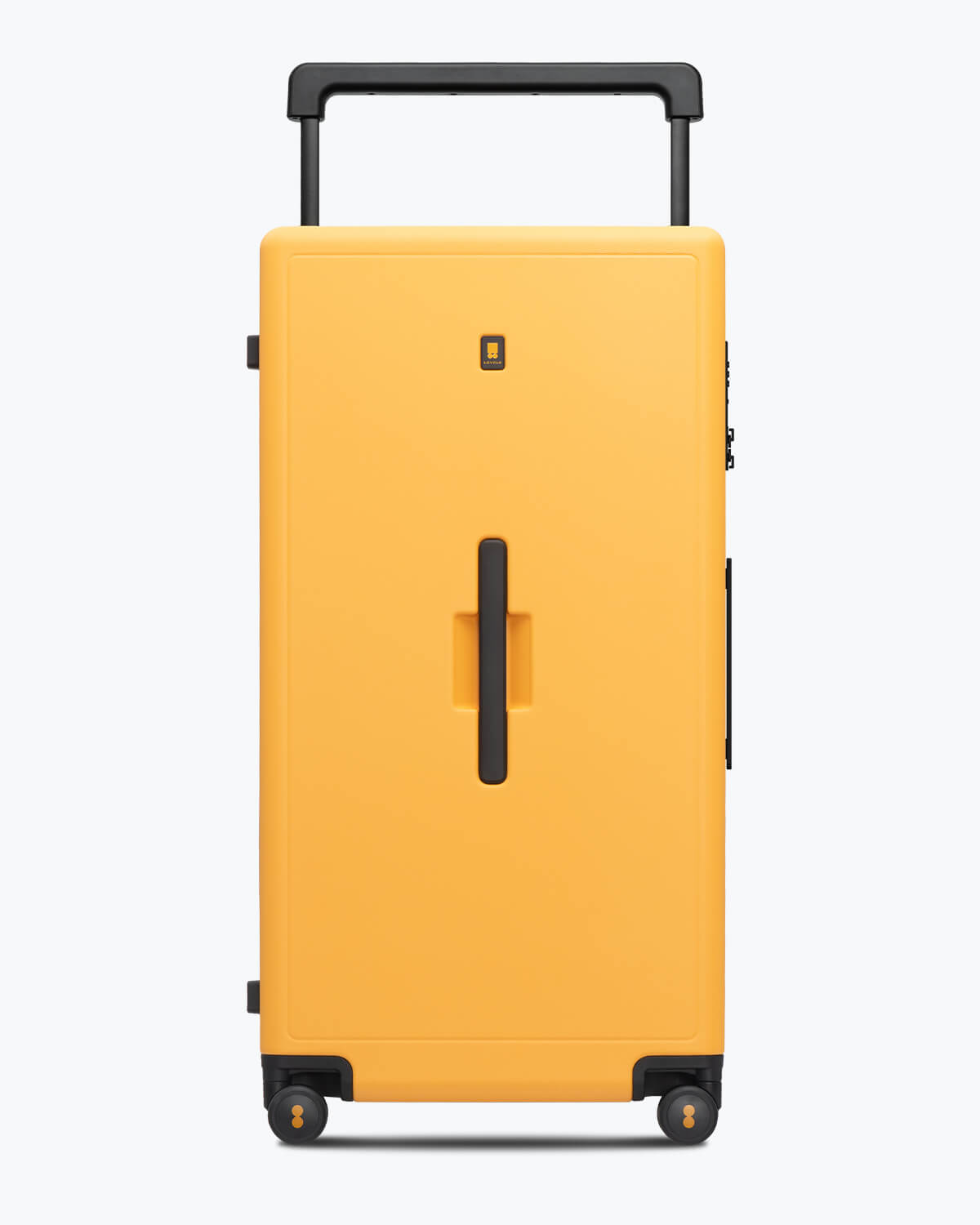 Voyageur Checked 30'' yellowblack_LIMITED suitcase upright front view