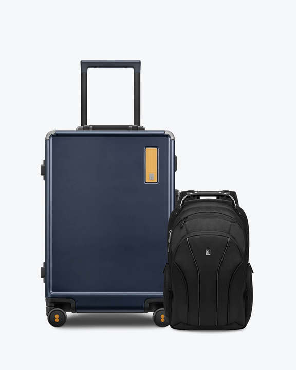 Atlas Laptop Backpack and Hegent Luggage Set